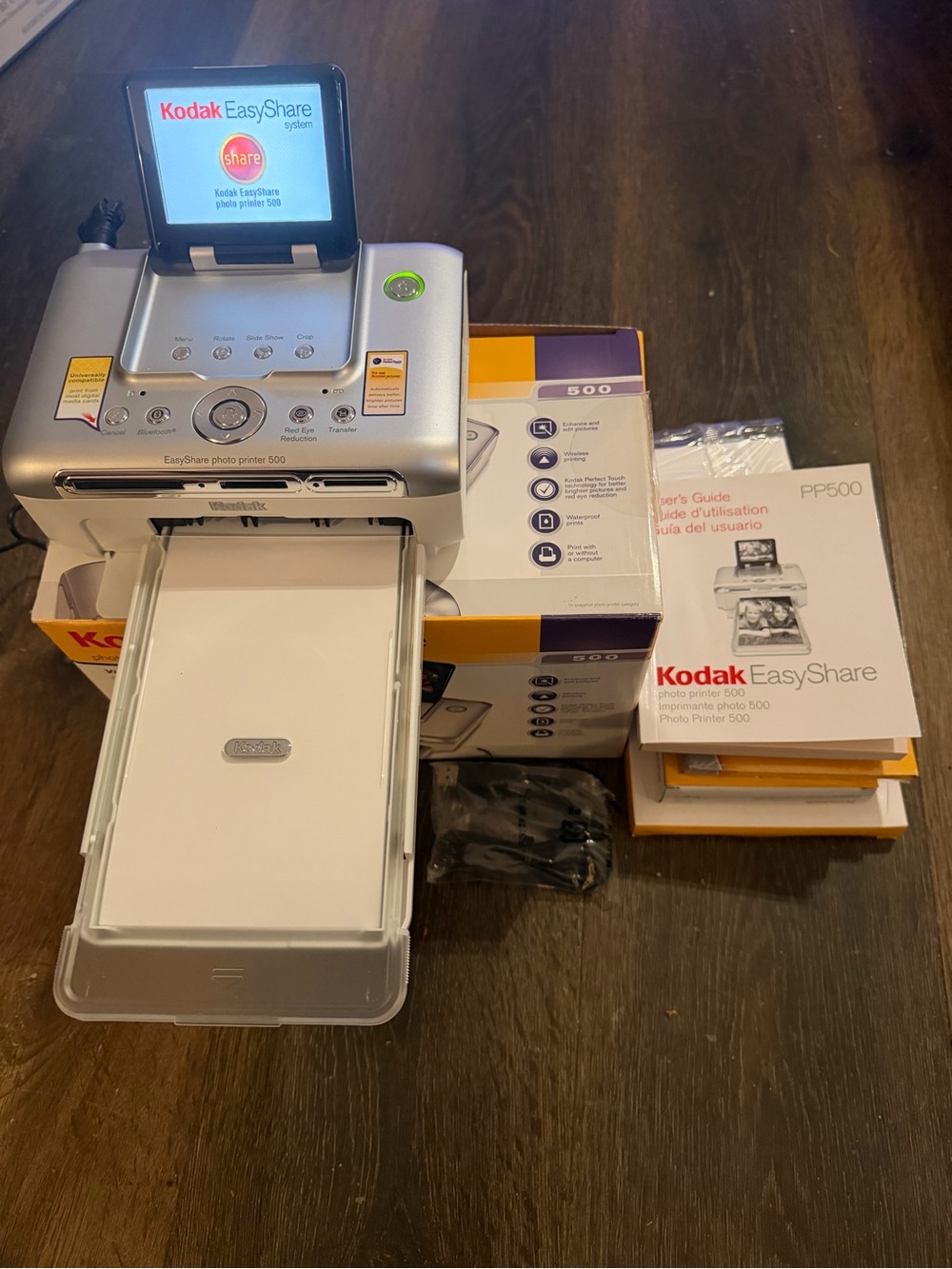 Kodak EasyShare Photo Printer 500 Silver with White Tray